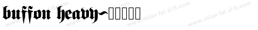 buffon heavy字体转换